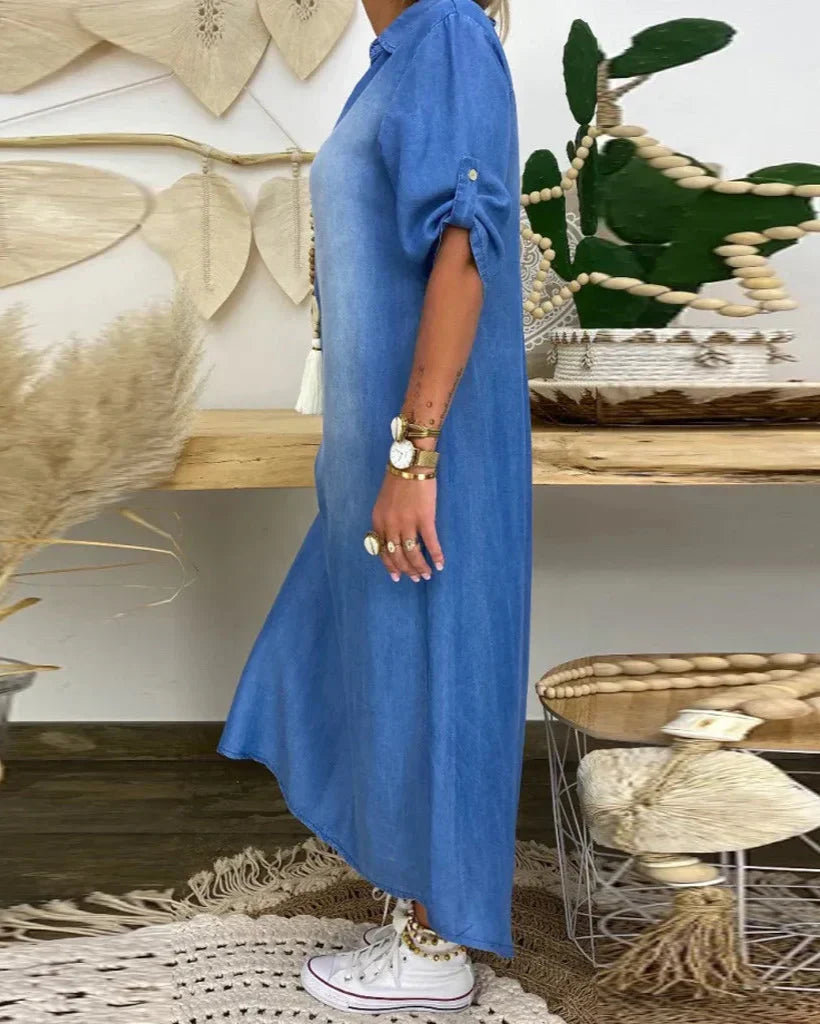 Ibiza - Vestido Maxi De Ganga