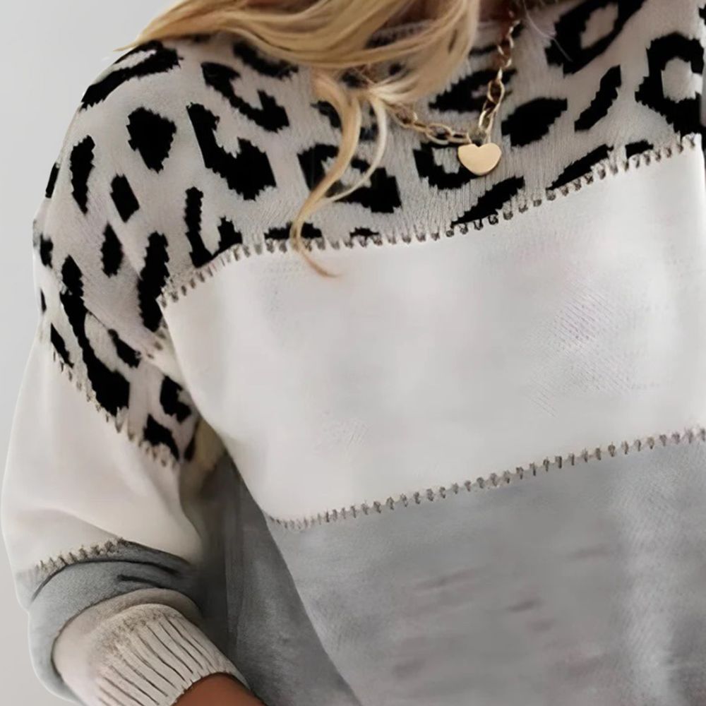 Júlia - Camisola Casual Leopardo