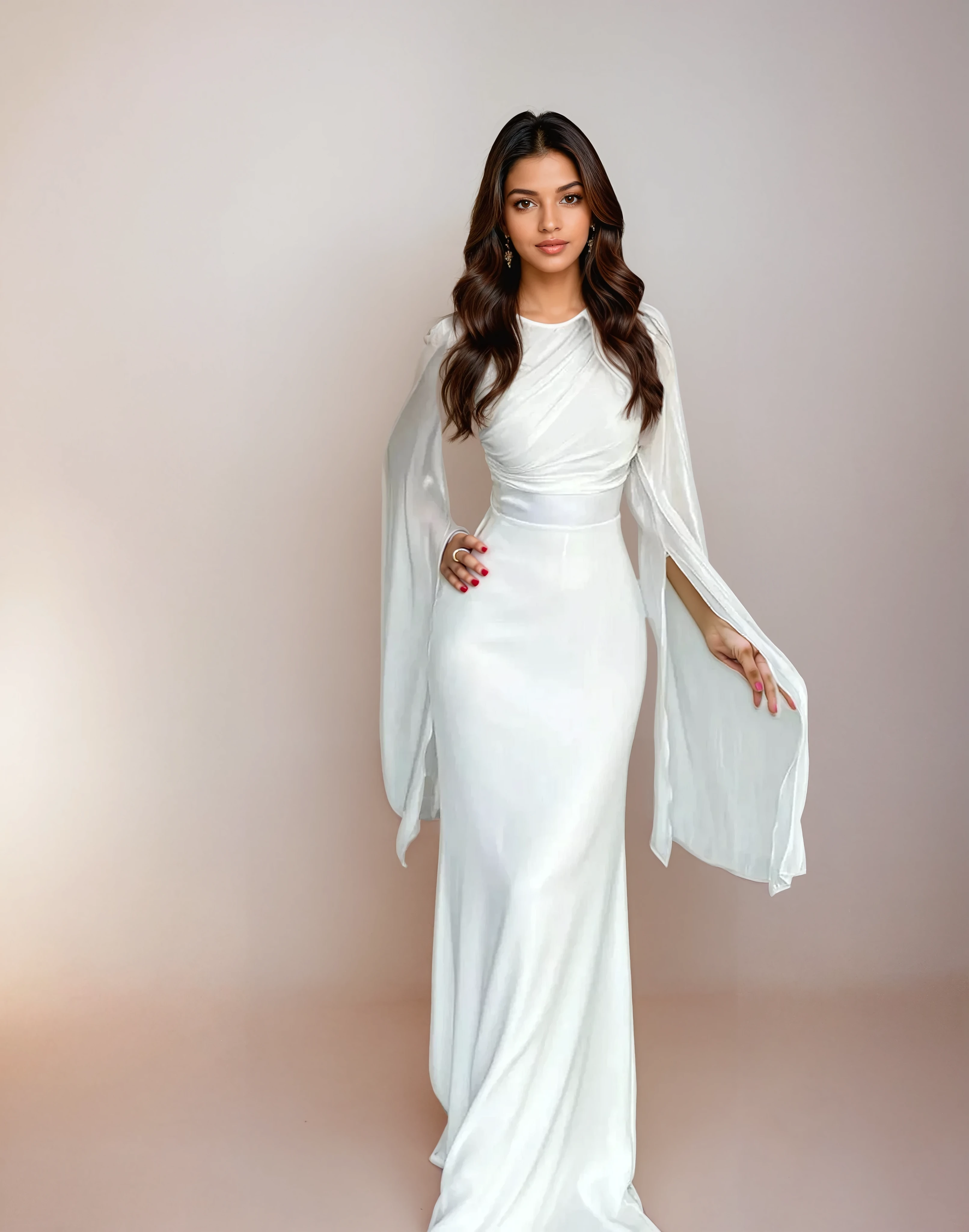 Isabela - Vestido Longo de Cetim
