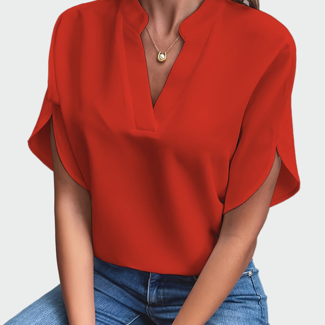 Camisa com estampa drapeada