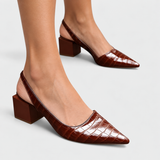 Sasha | Slingbacks de Salto Geométrico