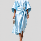 Constança - Vestido de Gala com Acabamento Acetinado — vista 3