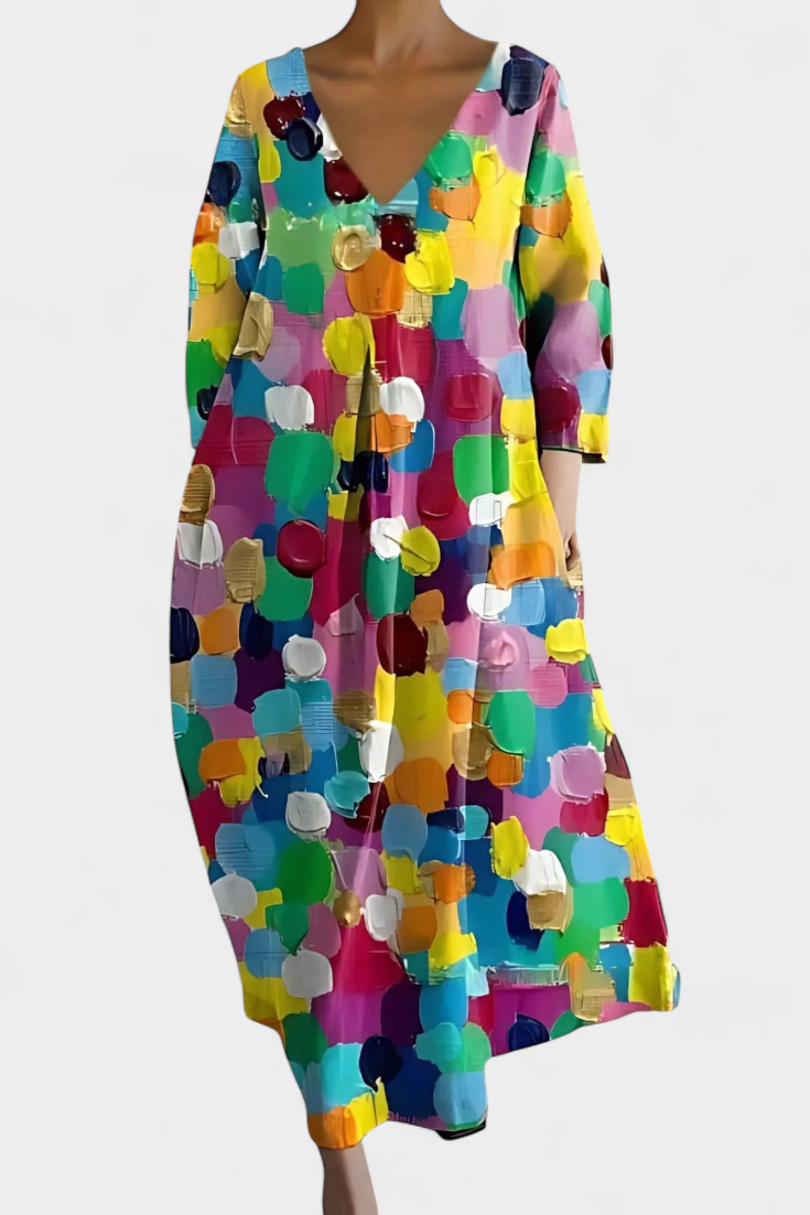 Ana - Vestido Fluido com Estampa — vista 6
