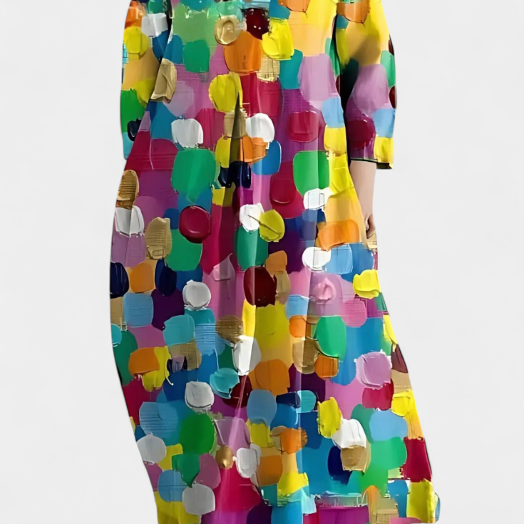 Ana - Vestido Fluido com Estampa — vista 6