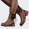 Botins de pele com atacadores — vista 2