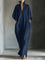 Alina - Vestido longo com mangas 3/4 e decote em V — vista 5