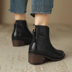 Camila - Botins de Luxo com Salto Baixo — vista 8