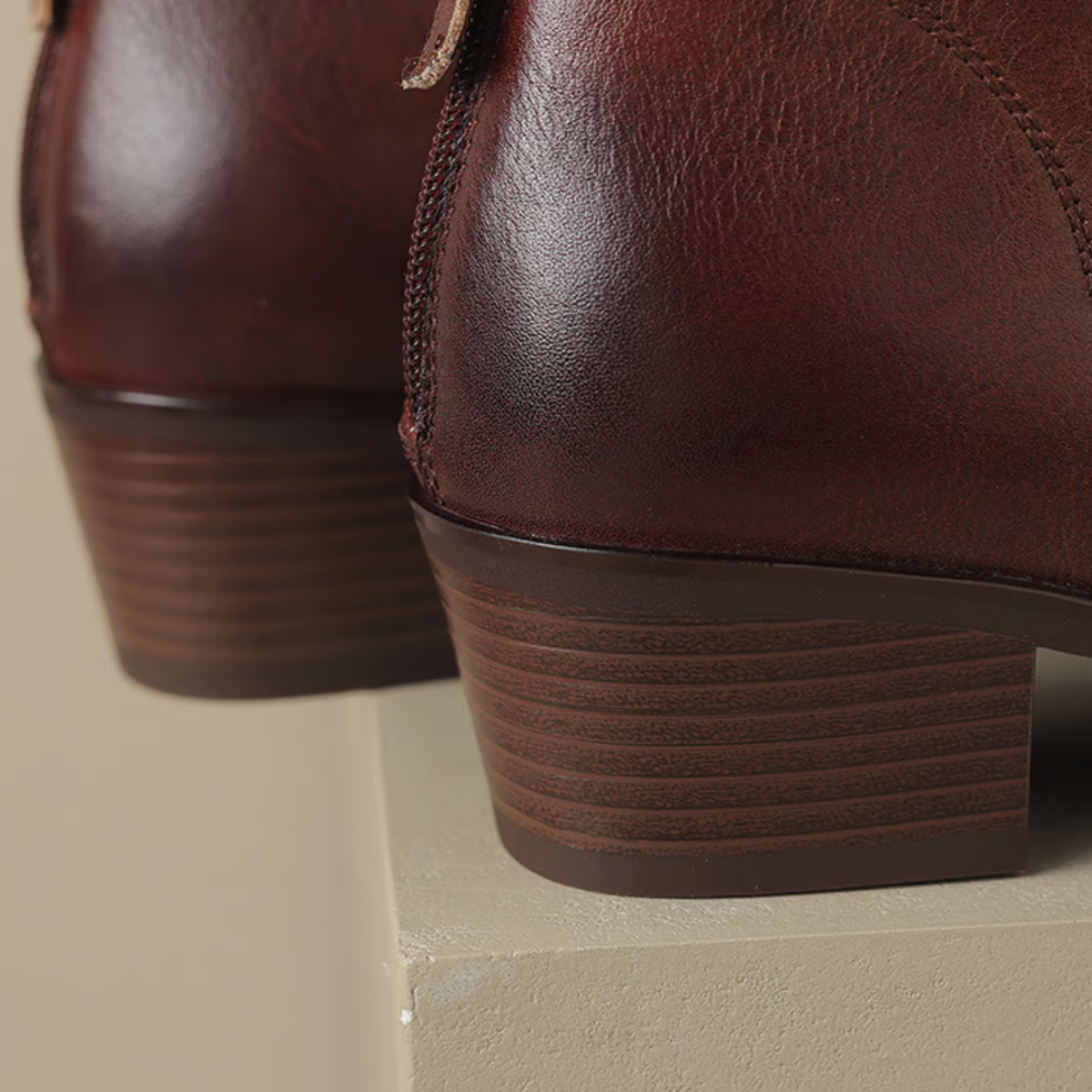 Camila - Botins de Luxo com Salto Baixo — vista 9