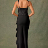 Bela - Vestido Corset em Cetim — vista 4