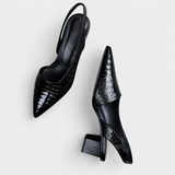 Sasha | Slingbacks de Salto Geométrico