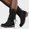 Botins de pele com atacadores — vista 3