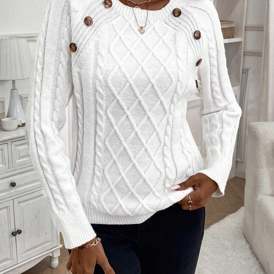 Francisca - Camisola de Malha com Botões