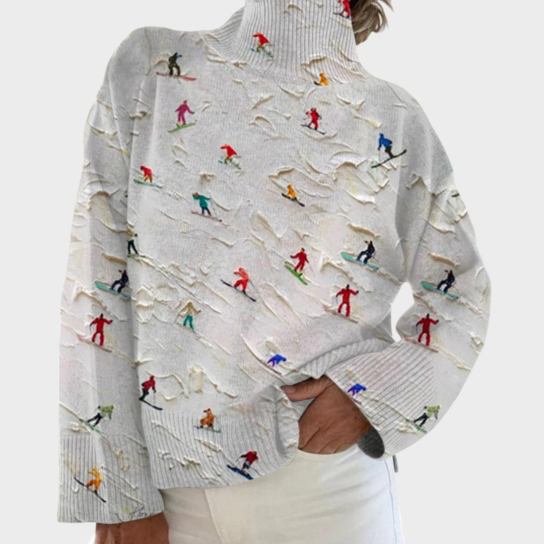 Camila - Camisola de Malha Artística