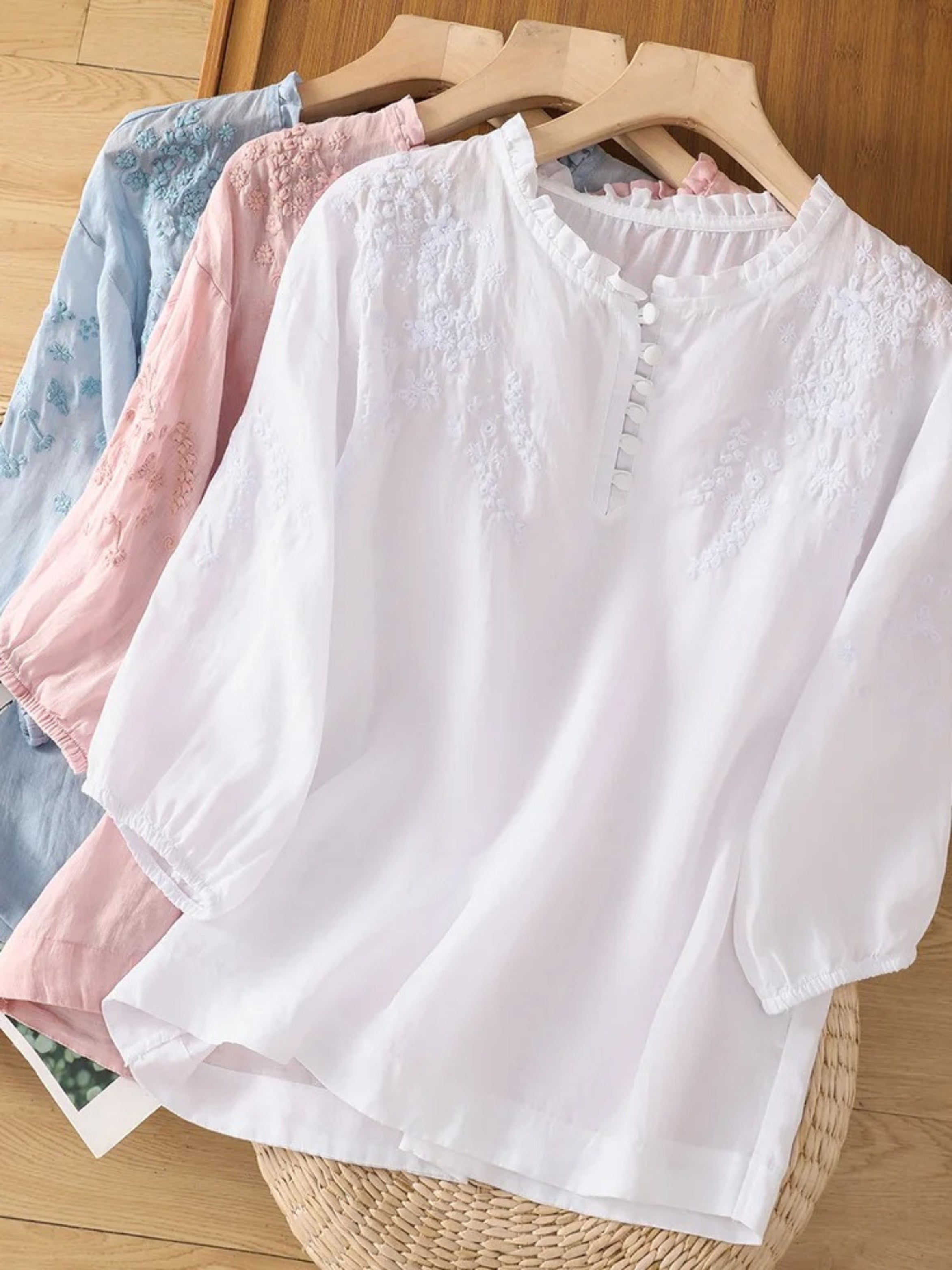 Cassiana - Blusa de Algodão e Linho — vista 8