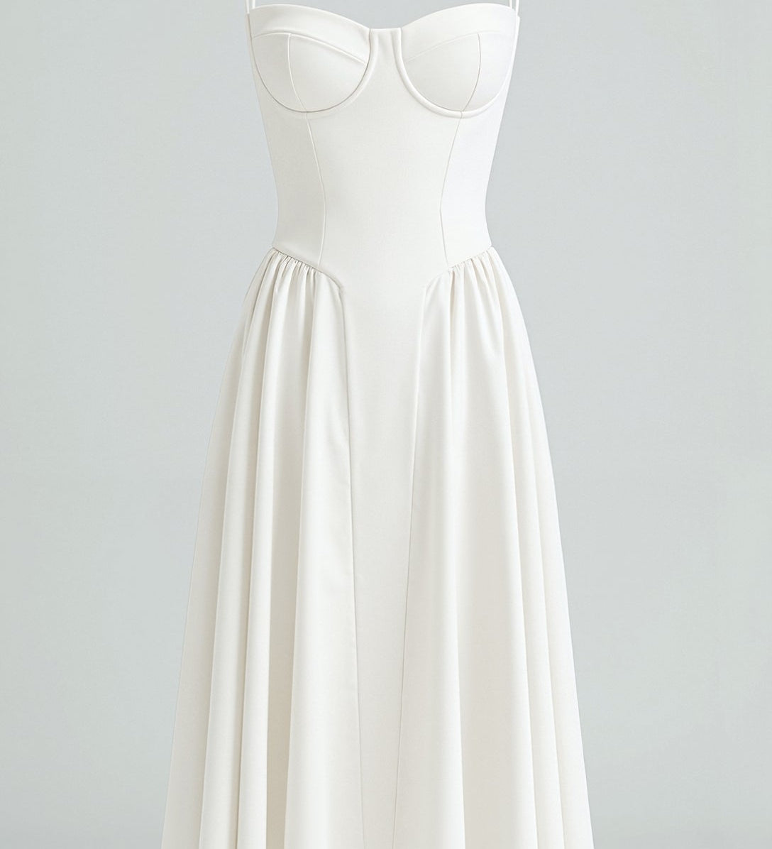 Odete - Vestido midi corpete estruturado — vista 19
