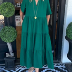 Carlota - Vestido Maxi com Movimento — vista 2