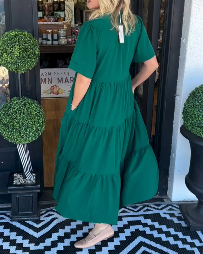 Carlota - Vestido Maxi com Movimento — vista 3