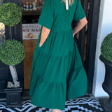 Carlota - Vestido Maxi com Movimento — vista 3