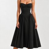 Odete — Vestido Midi com Corpete Estruturado — vista 14