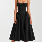 Odete — Vestido Midi com Corpete Estruturado — vista 12