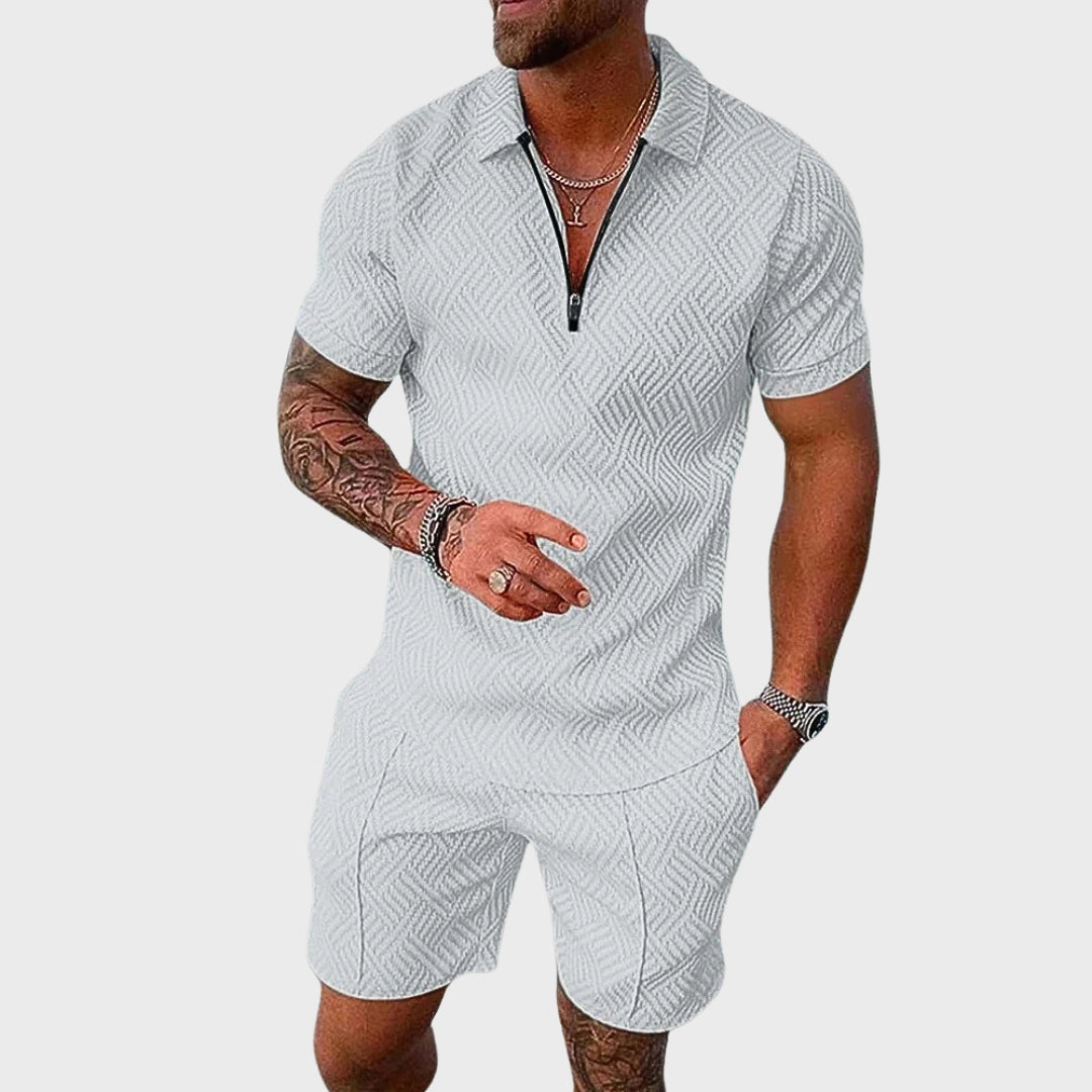André - Conjunto de Camisa Polo e Calções — vista 2