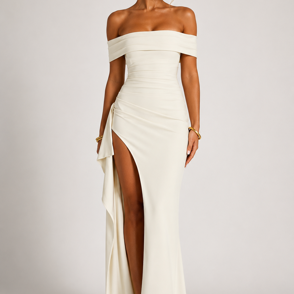 Alexandra - Vestido Longo Ombro a Ombro