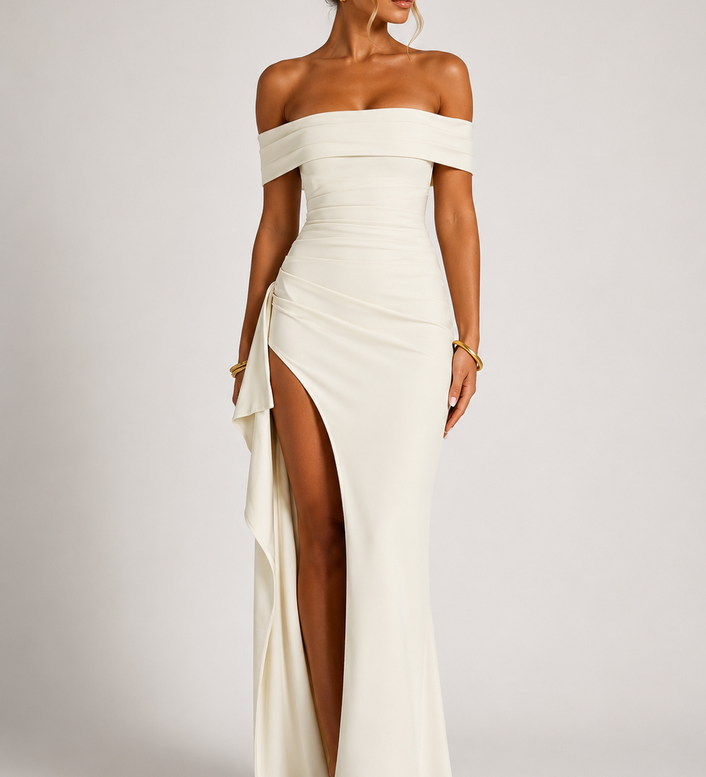 Alexandra - Vestido Longo Ombro a Ombro