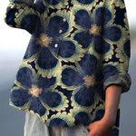 Jéssica - Camisa Casual Vintage Floral — vista 2