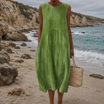 Ana - Vestido de Algodão Verde