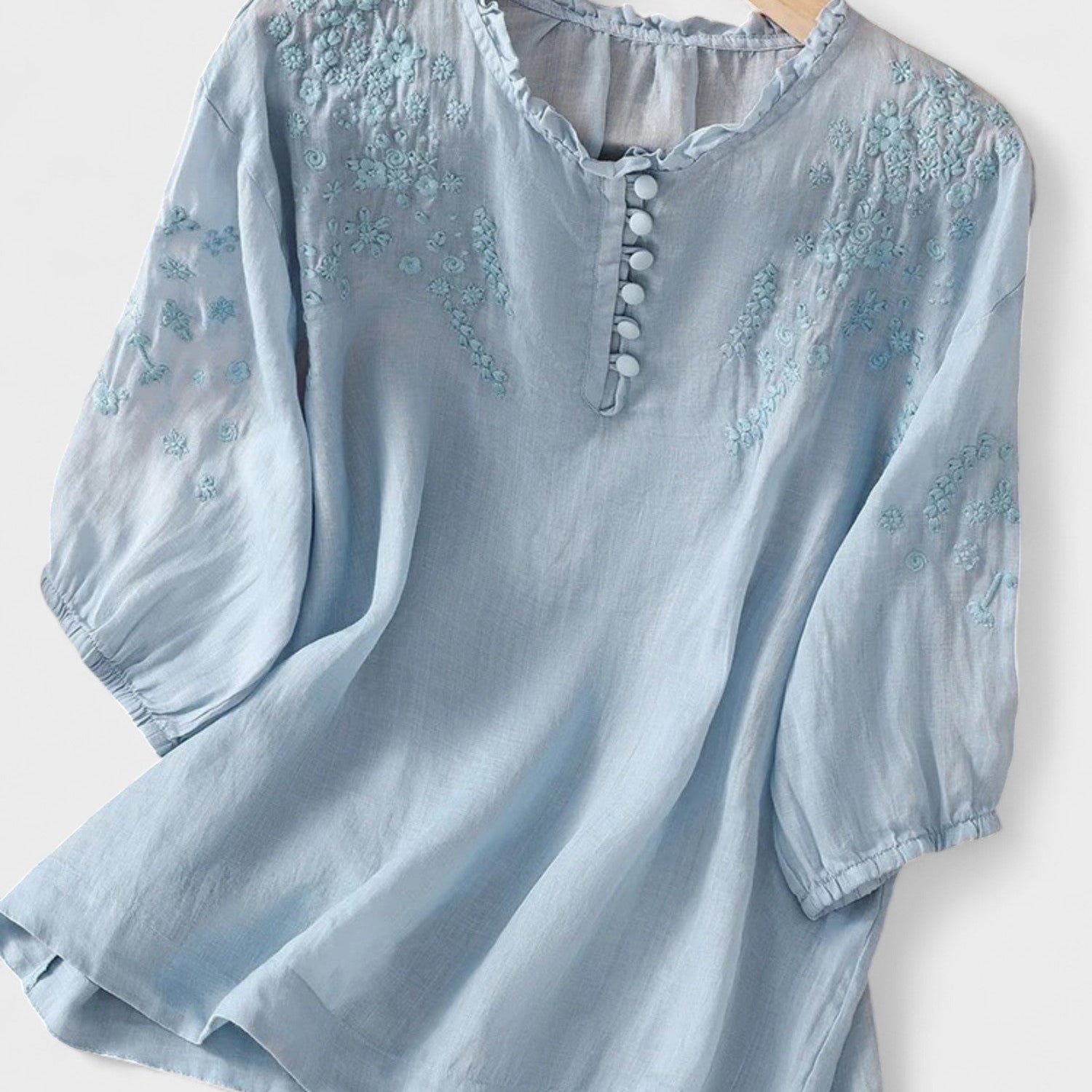 Cassiana - Blusa de Algodão e Linho