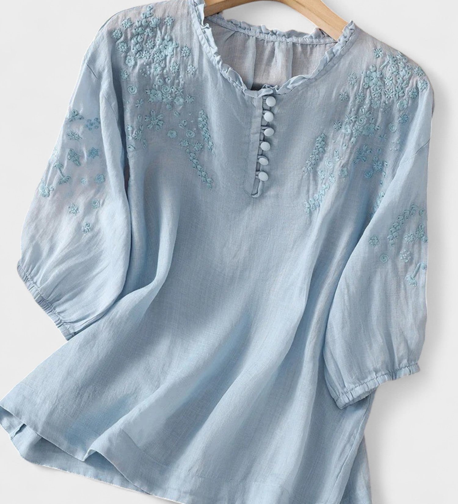 Cassiana - Blusa de Algodão e Linho