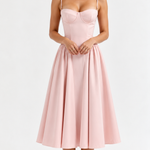 Odete — Vestido Midi com Corpete Estruturado — vista 9