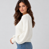 Helena | Camisola de Malha Canelada