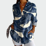Camisa estilosa com estampa floral — vista 2