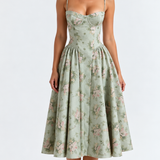 Odete — Vestido Midi com Corpete Estruturado — vista 7