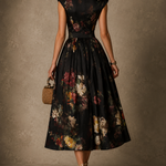 Rosalina - Vestido Midi Plissado Floral