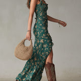 Zara - Vestido maxi boho retro