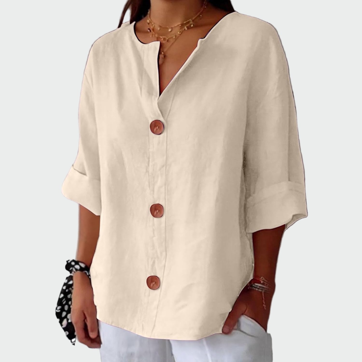 Blusa casual com textura