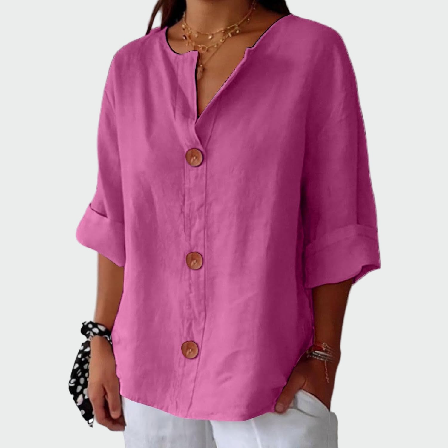 Blusa casual com textura — vista 5