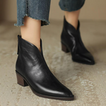 Camila - Botins de Luxo com Salto Baixo — vista 12