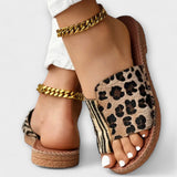 Tareyja - Sandálias bicolores com estampado de leopardo — vista 3