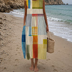 Luna - Vestido Patchwork Colorido