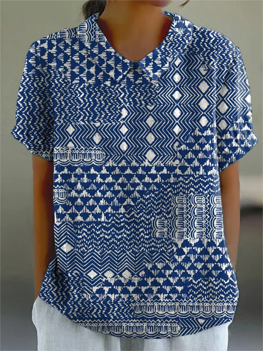 Ana - Camisa com Estampa Tribal — vista 2