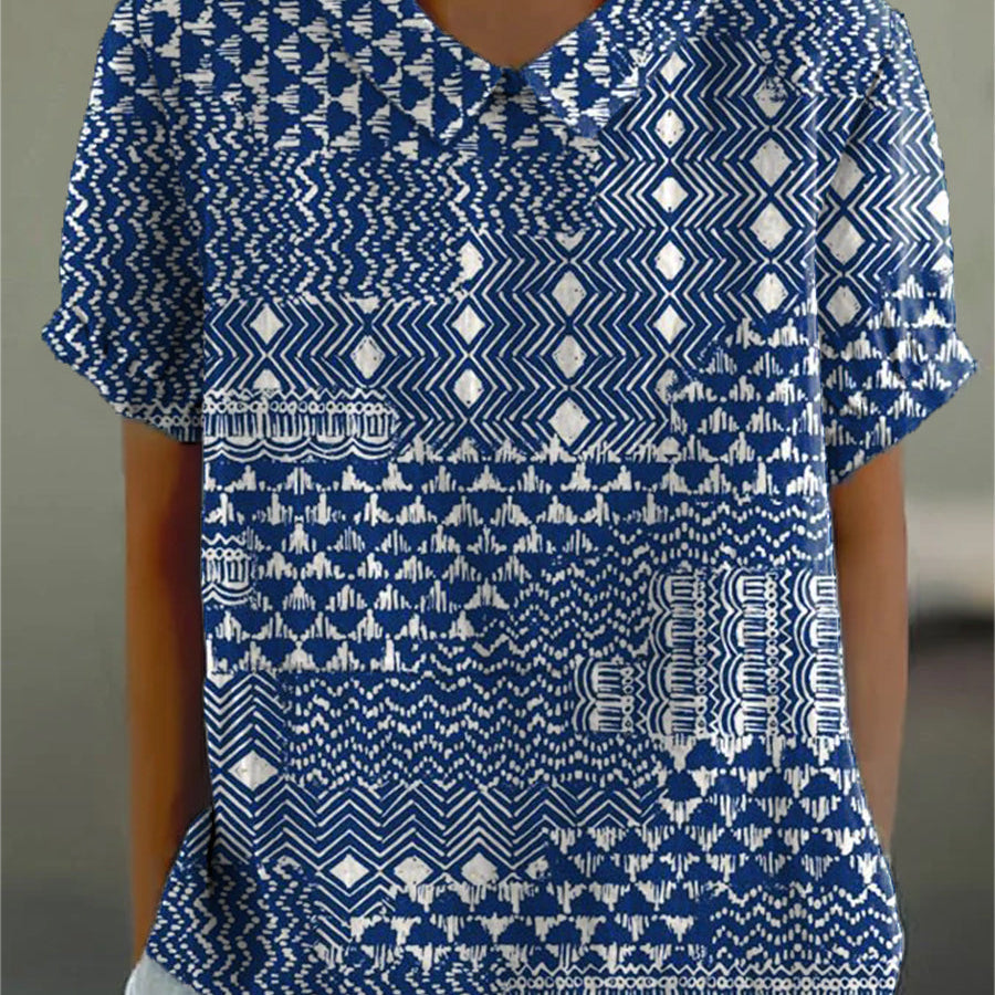 Ana - Camisa com Estampa Tribal — vista 2