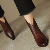Camila - Botins de Luxo com Salto Baixo — vista 5