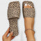 Elisabete - Mocassins rasos com estampado de leopardo