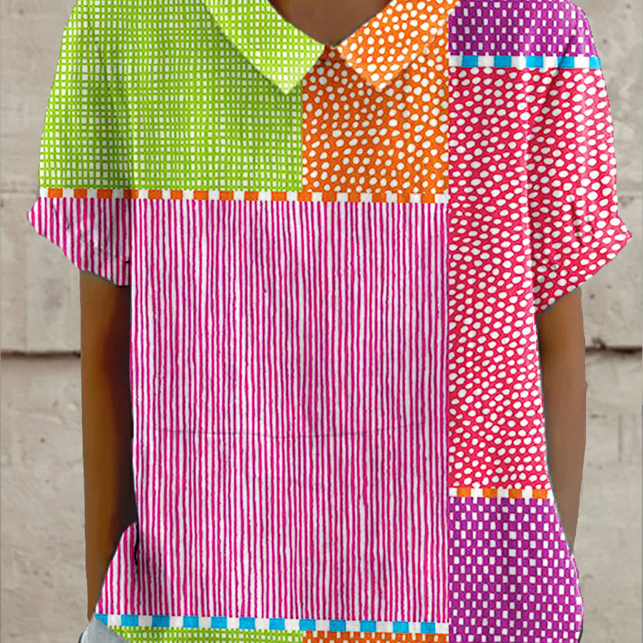 Zara - Camisa Colorida em Patchwork