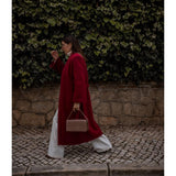 Teresa | Sobretudo Longo Vermelho Cereja