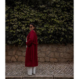 Teresa | Sobretudo Longo Vermelho Cereja