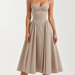 Odete — Vestido Midi com Corpete Estruturado — vista 11